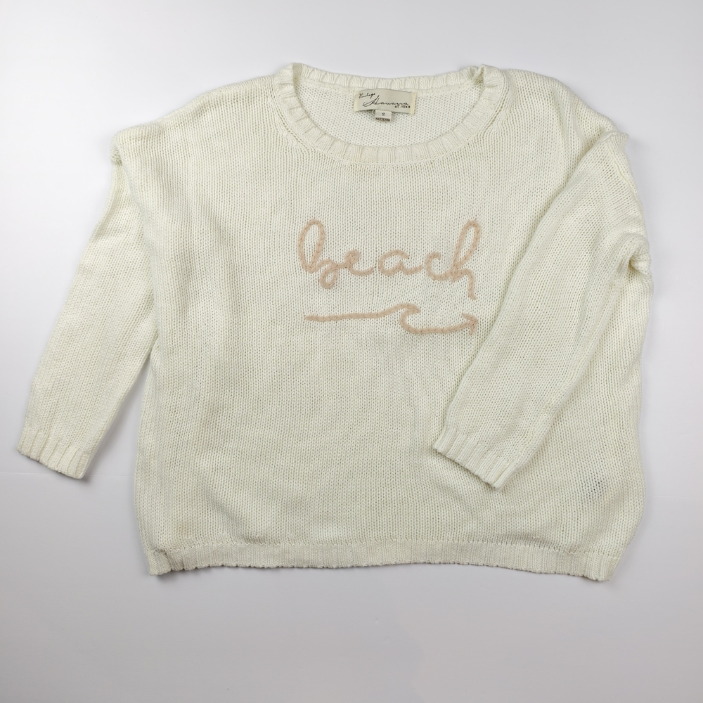 Vintage Havana Beach Sweater Women’s Small Boho Knit Pullover Coastal Casual